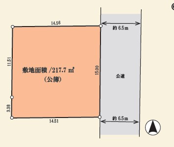 上白根3丁目RI土地の土地図