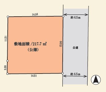 上白根3丁目RI土地の土地図