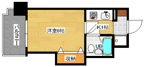 【間取り】 | ダイアパレス比治山公園