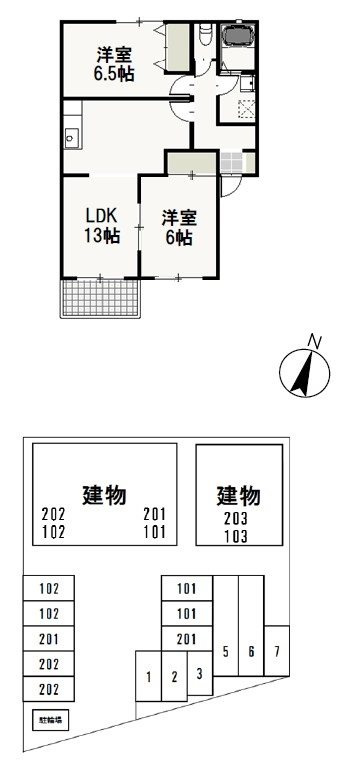ルーエの間取り