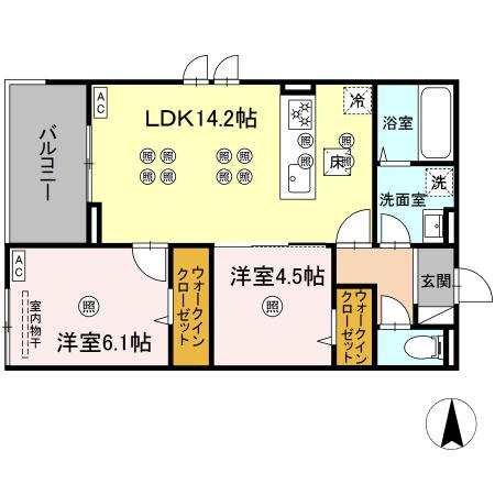 フェリックスの間取り