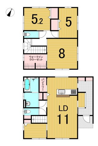 久之浜町久之浜字北町 中古一戸建ての間取り