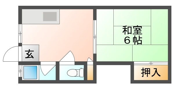 第1長徳荘 の間取り