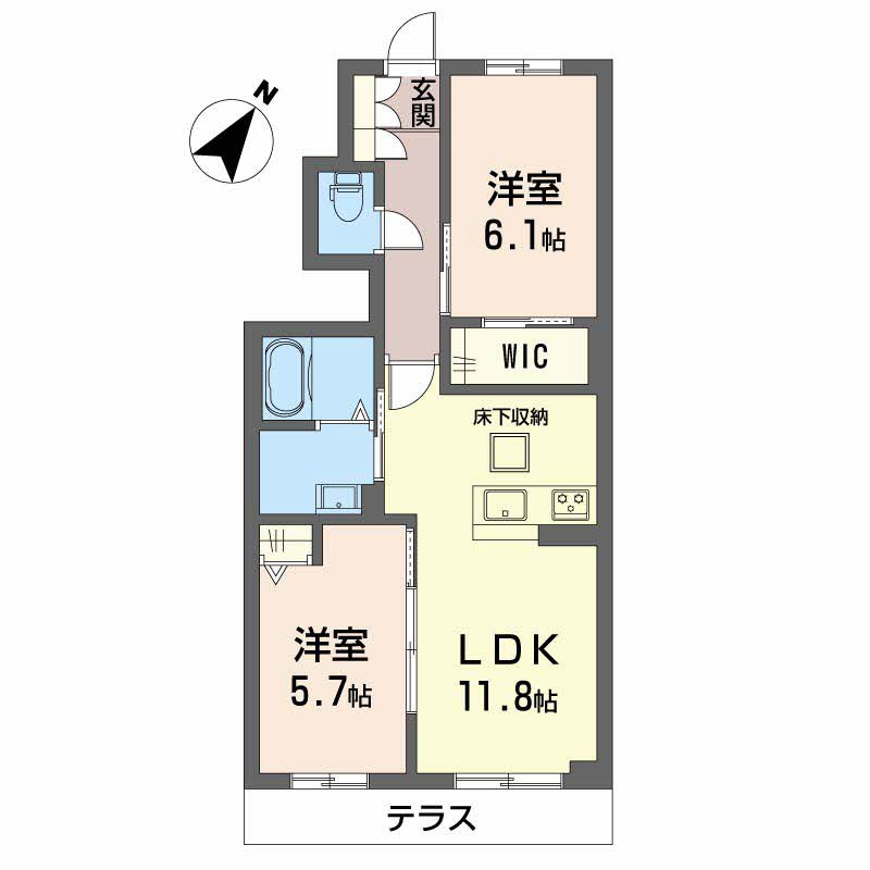 シャーメゾン瀬戸の間取り