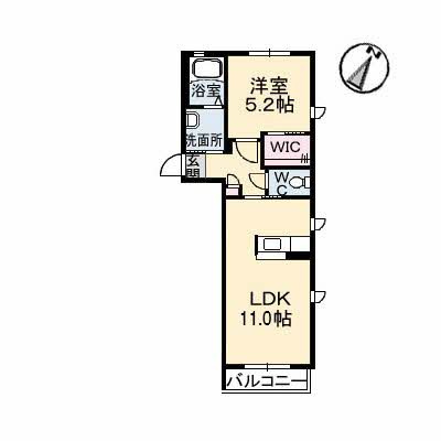 シャーメゾン　アルモニー　壱番館の間取り