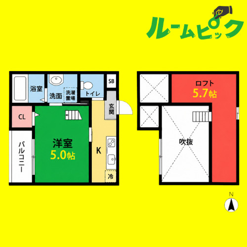 サザンコンフォート　名古屋市賃貸　仲介手数料無料の間取り