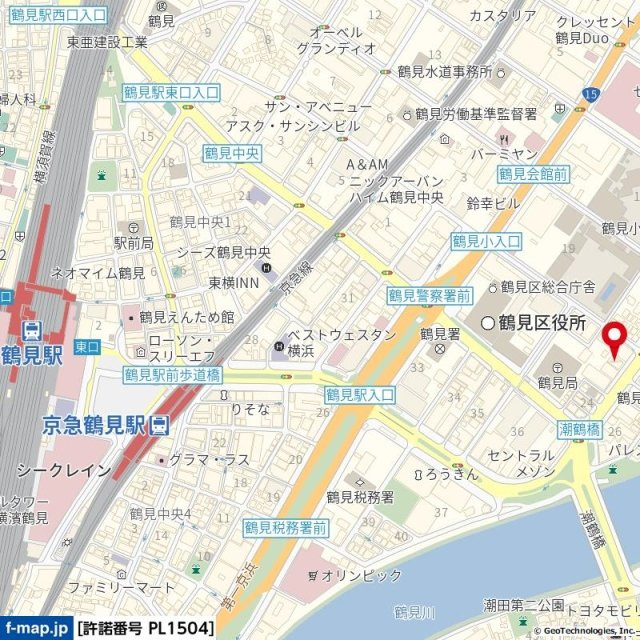 トップ鶴見第二の地図