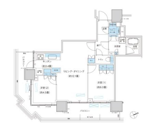 パークシティ柏の葉キャンパス　ザ・ゲートタワー　ウエストの間取り