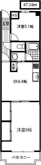 ハシバハイツの間取り