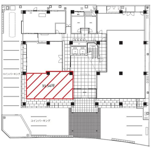 宝18ビル【　1階路面店　】の間取り
