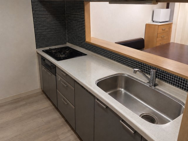 ラフォーレ桃園 　静岡市駿河区桃園町のキッチン|使いやすい広めのシンクです