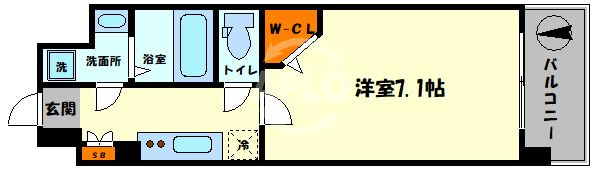 ミラージュパレス難波幸町の間取り|ミラージュパレス難波幸町　間取り