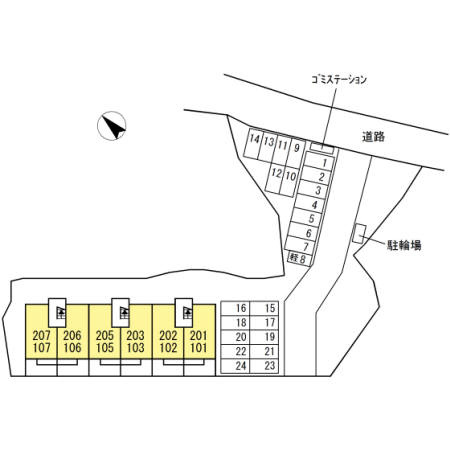 クウェイト　サイレントの区画図
