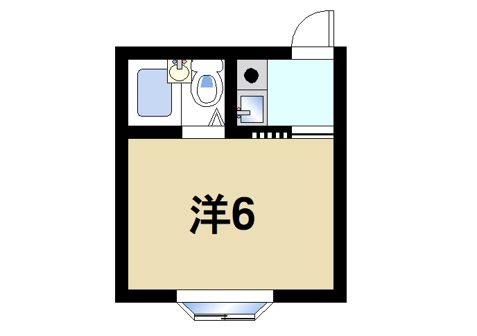 エスティライフあやめ池の間取り|単身の方にもオススメの間取りです