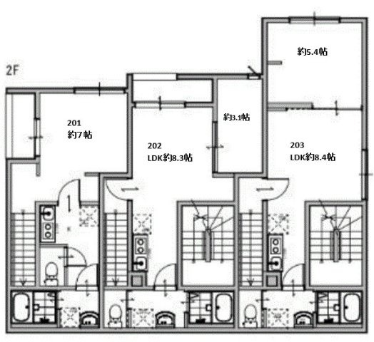 OPEN RISE町屋Iの間取り