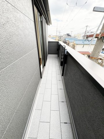 高槻市永楽町新築戸建のバルコニー