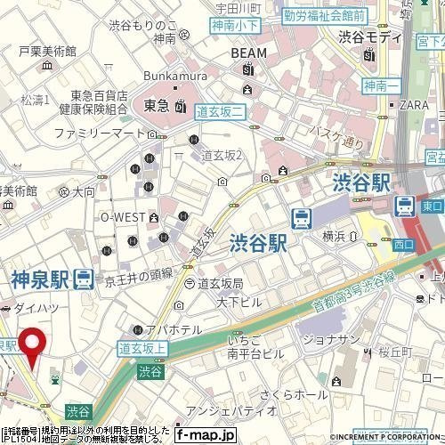 メゾン・ド・ヴィレ渋谷の地図