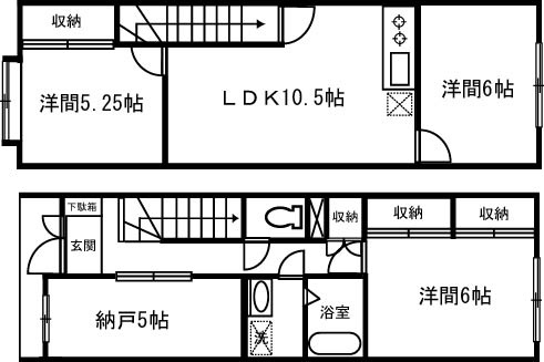 自由が丘テラスハウスの間取り