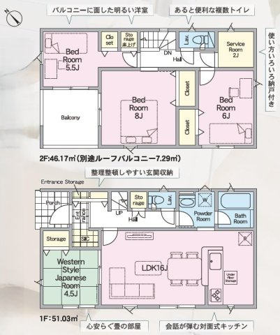 大洗町五反田第4　新築戸建の間取り