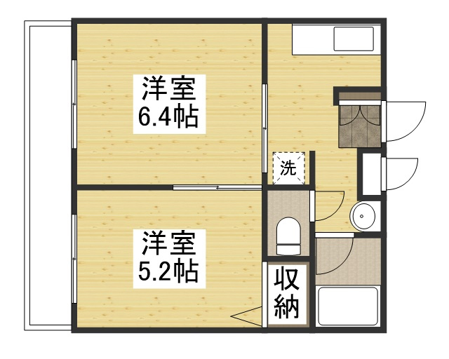 エルヴェ大元の間取り