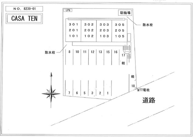 ＣＡＳＡ　ＴＥＮ の区画図
