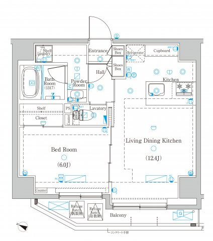 DIPS東十条駅前RESIDENCEの間取り