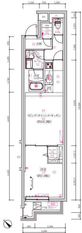 MAXIV上石神井の間取り