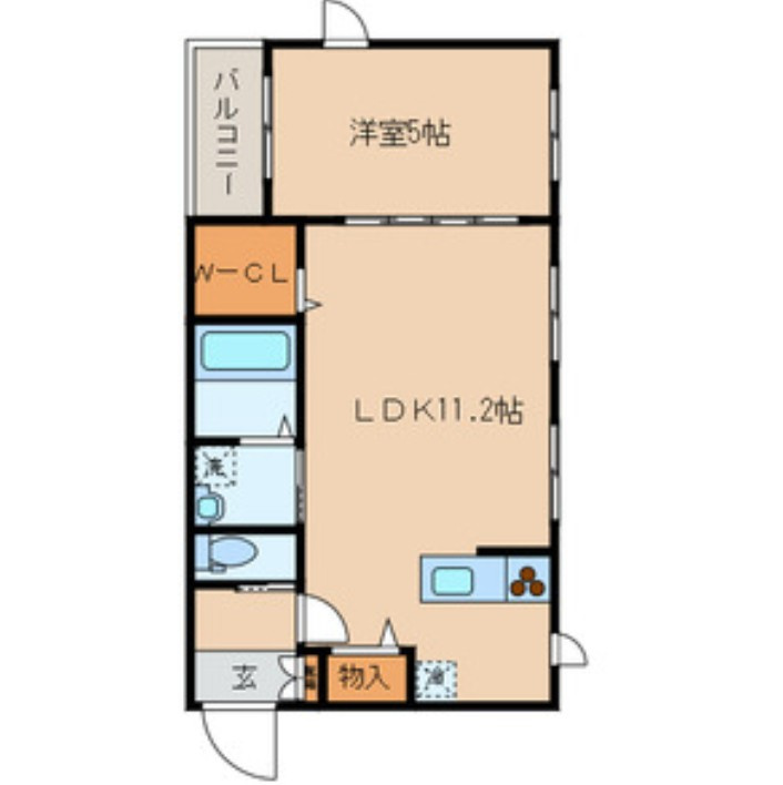 ロンデ西新宿の間取り|間取りです。