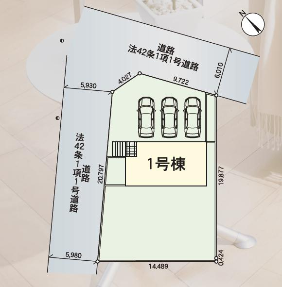 大洗町五反田第3　新築戸建の区画図