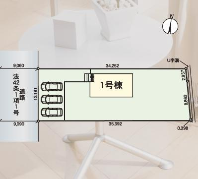 大洗町五反田第3　新築戸建の区画図