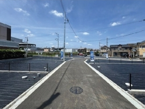 【仲介手数料０円】相模原市中央区上溝Ⅰ期　新築一戸建て　全9棟の前面道路含む現地写真|【仲介手数料０円】相模原市中央区上溝Ⅰ期　新築一戸建て　全9棟