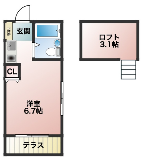 【間取り】 | サンパレス２１鳳