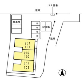 プレミールメゾン・Mの区画図