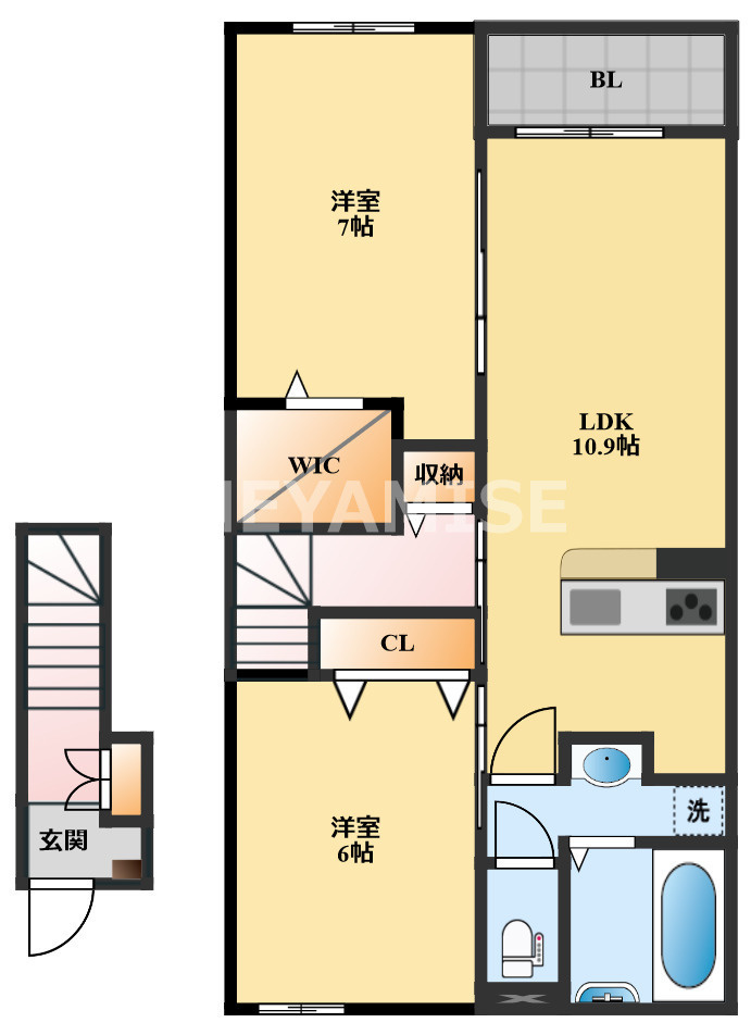 エミナールAの間取り