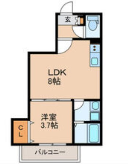 D porta refinardの間取り