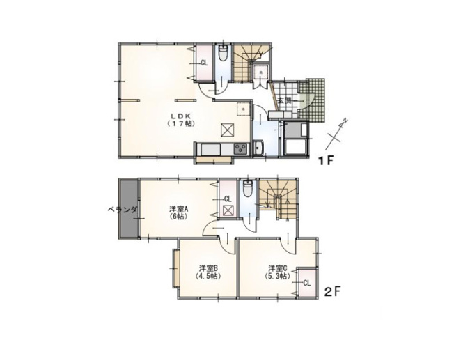 【間取り】 | 半原中古戸建 | 3つの居室とゆとりあるLDKを備えた3LDKの中古戸建。家族が集まるリビングと個室のバランスがよい間取りです。木のぬくもりを感じるリビングで、家族の絆を深める温かな暮らしを。ぜひ現地でご覧ください。