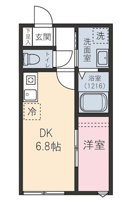 ゼルコーバの間取り|間取りです。