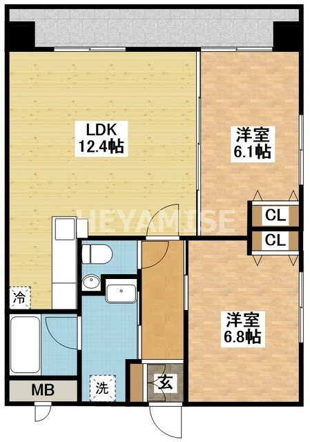 ABITI浜町の間取り