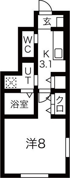 コンフォートグレイスAの間取り