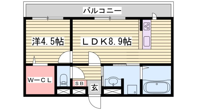 アーバンハイツ川田の間取り
