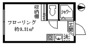 新宿区大久保２丁目のアパートの間取り