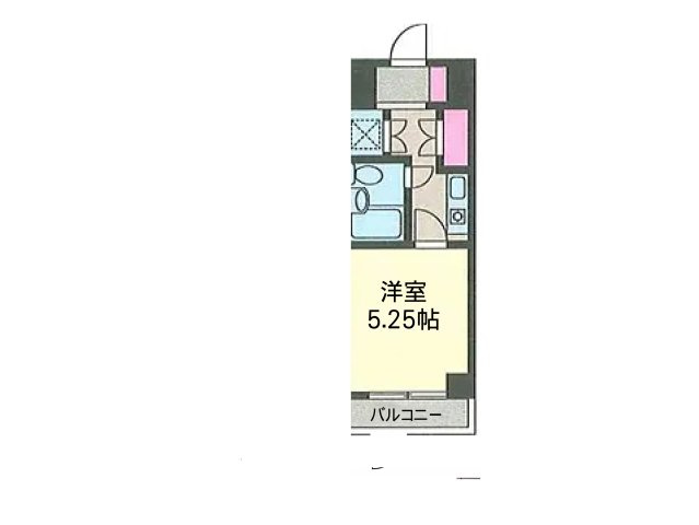 【間取り】 | クリオ淵野辺壱番館 | ワンルームタイプの1Rの中古マンション。居室とキッチンがひとつながりで、単身の方やセカンドハウスに向くコンパクトな住まいです。大きな窓から陽光が差し込む明るい室内で、毎日を心地よく過ごせます。