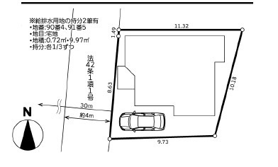 厚木市妻田南1丁目　中古戸建の区画図