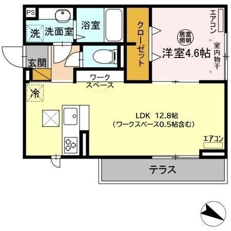 AXIS南流山の間取り