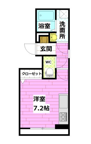 グレースコート矢賀Ⅱの間取り