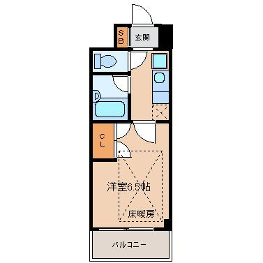 【間取り】 | ローズコーポ新大阪9