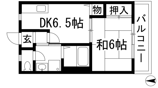 【間取り】 | アルビス池田101号棟