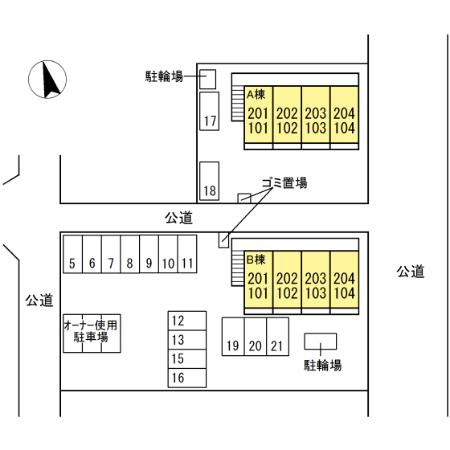 プランドール ＡＢの区画図