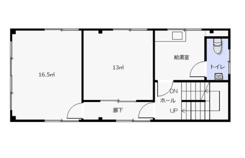 野洲市北野１丁目の店舗事務所の間取り