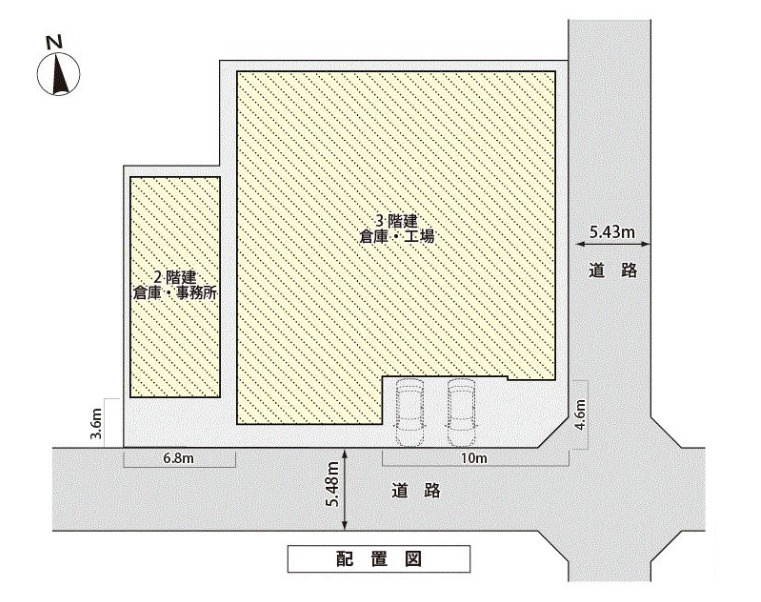 堺市堺区遠里小野町４丁の倉庫の間取り|配置図